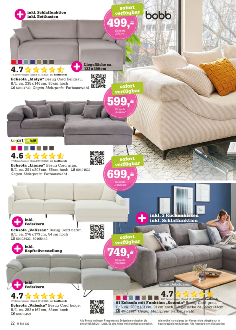 Höffner Prospekt vom 12.11.2025, Seite 22