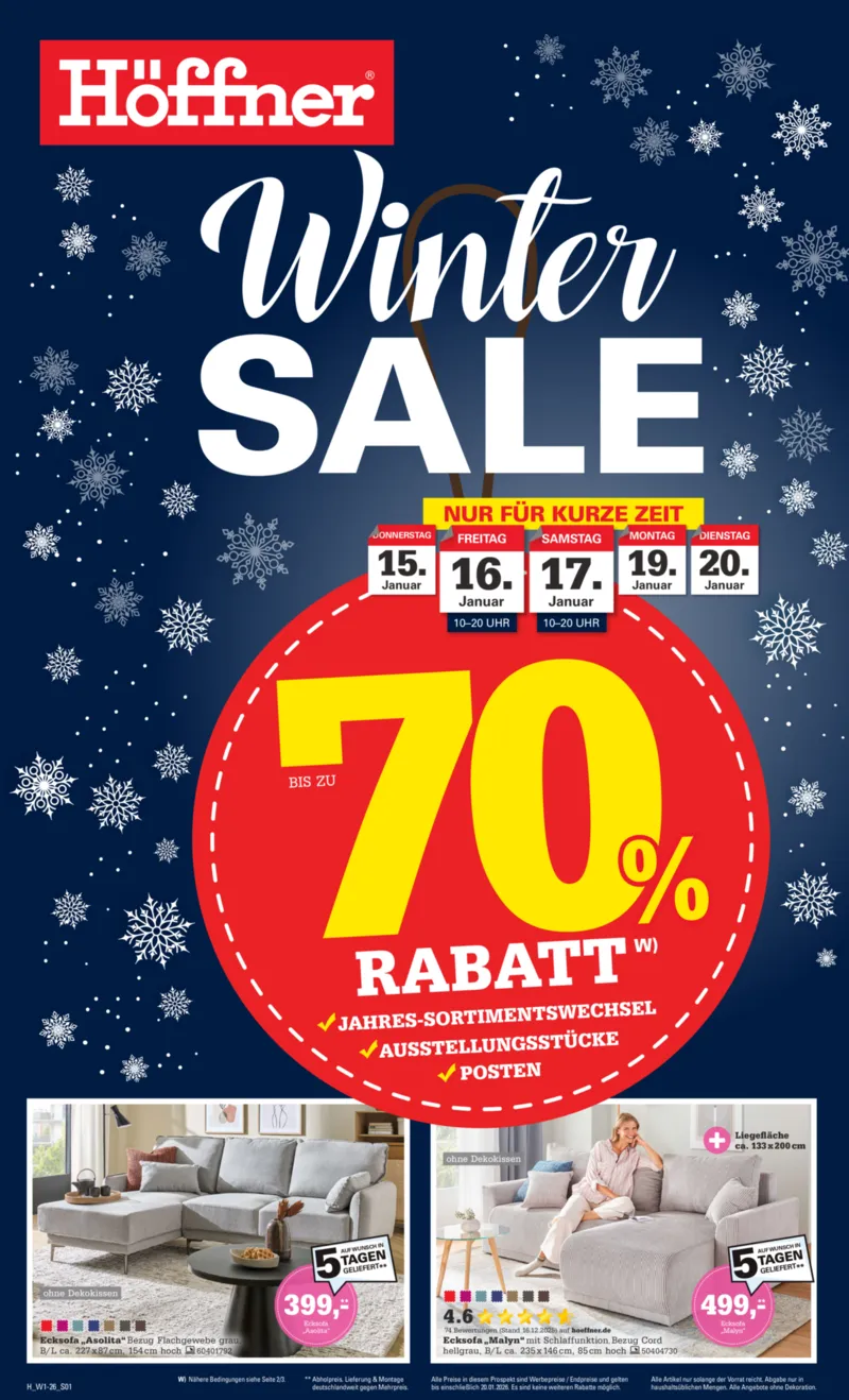 Höffner Prospekt vom 14.01.2026, Seite 1
