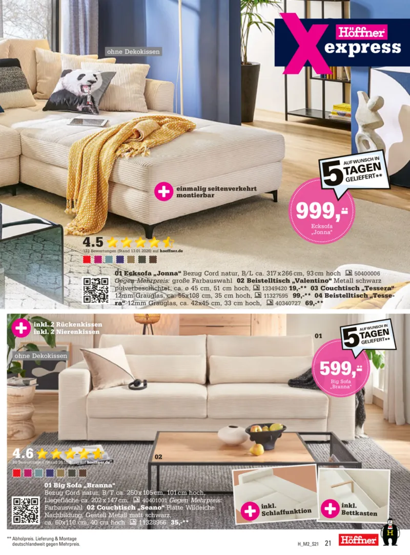 Höffner Prospekt vom 11.02.2026, Seite 21