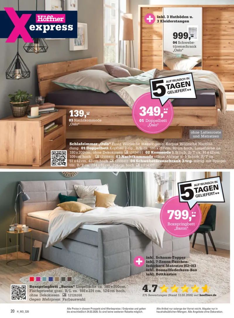 Höffner Prospekt vom 11.03.2026, Seite 20