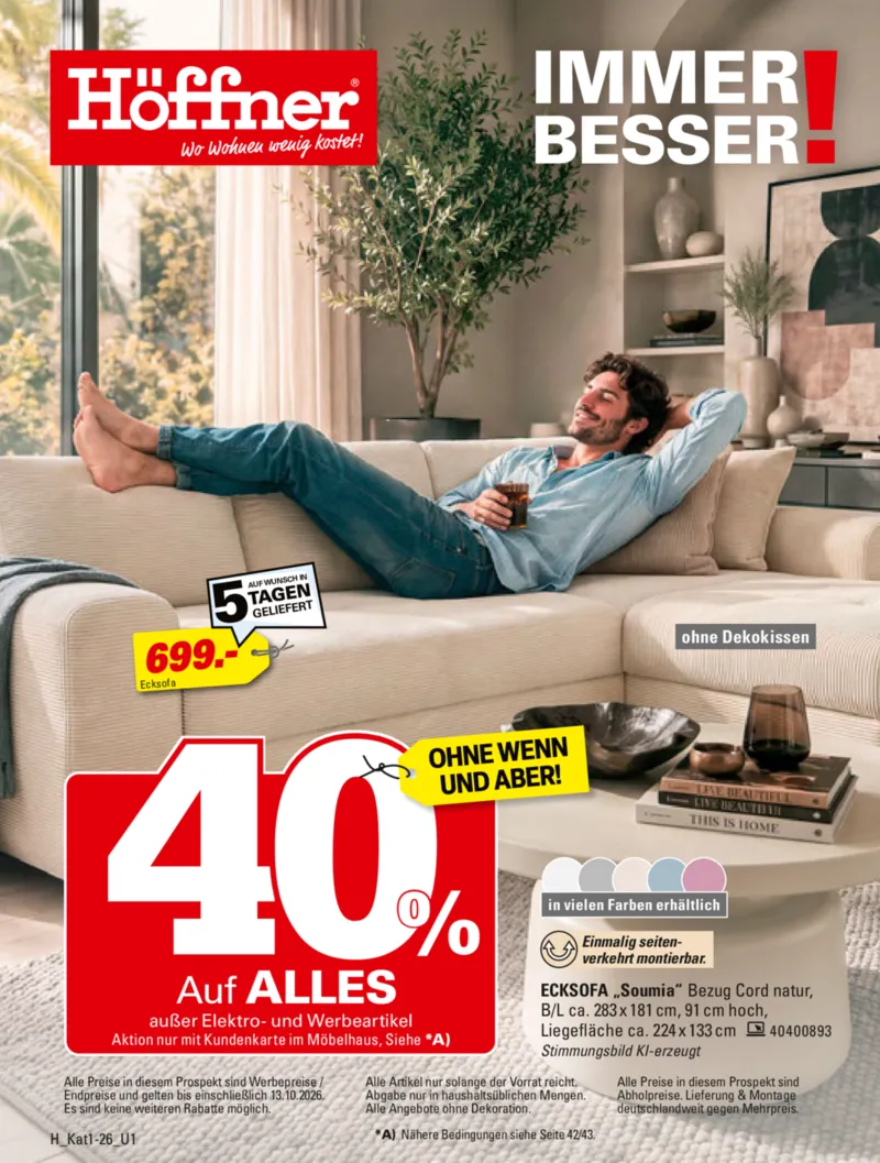 Höffner Prospekt vom 30.09.2026, Seite 1