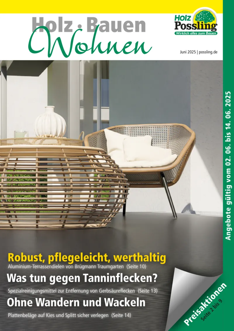 Holz Possling Prospekt vom 02.06.2025, Seite 1