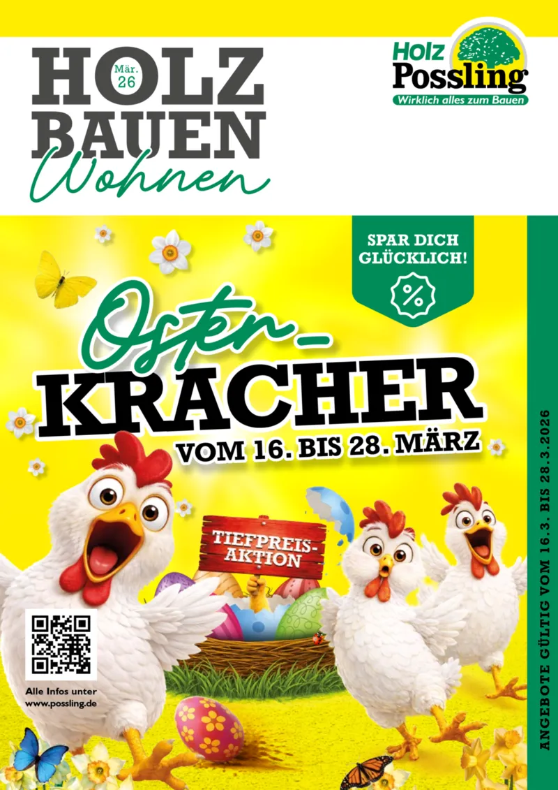 Holz Possling Prospekt vom 16.03.2026, Seite 1