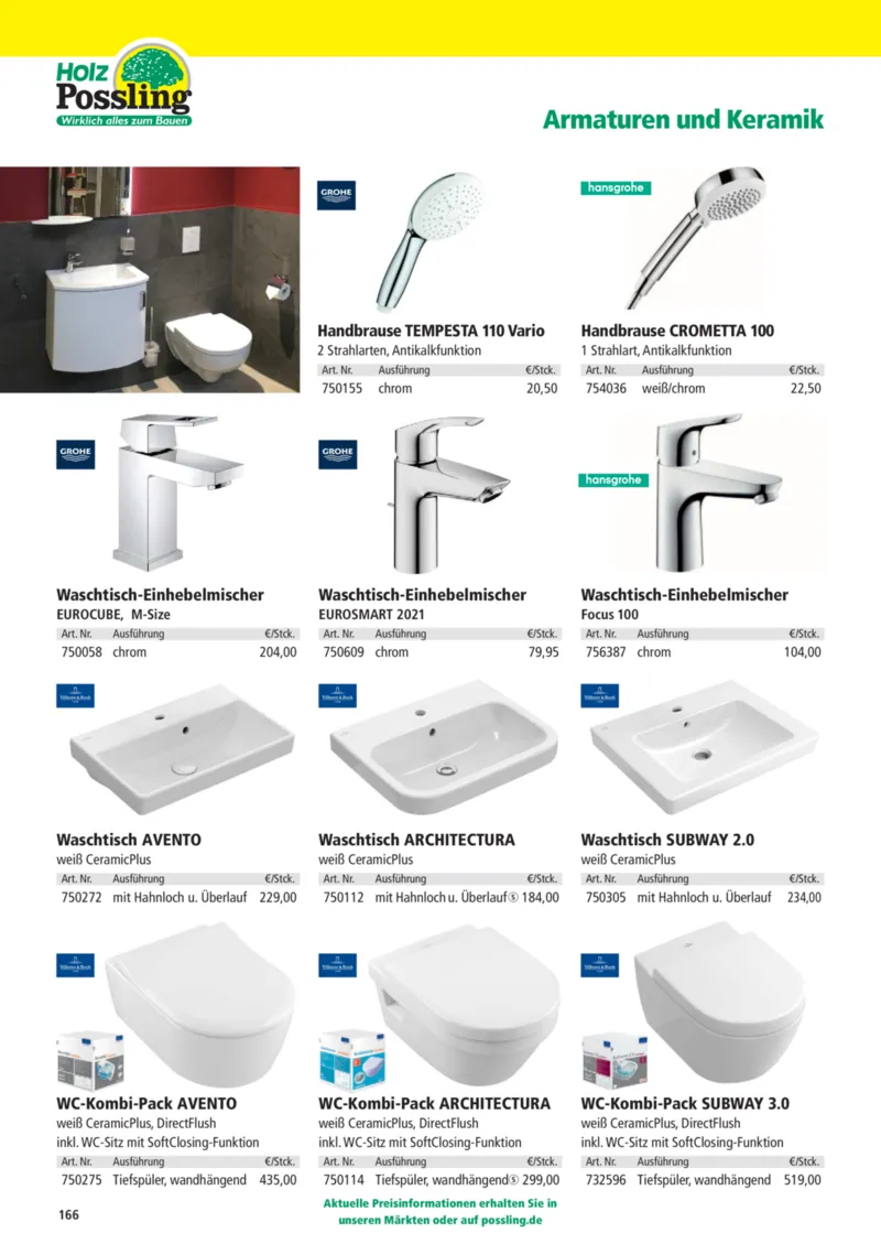 Holz Possling Prospekt vom 01.04.2026, Seite 166