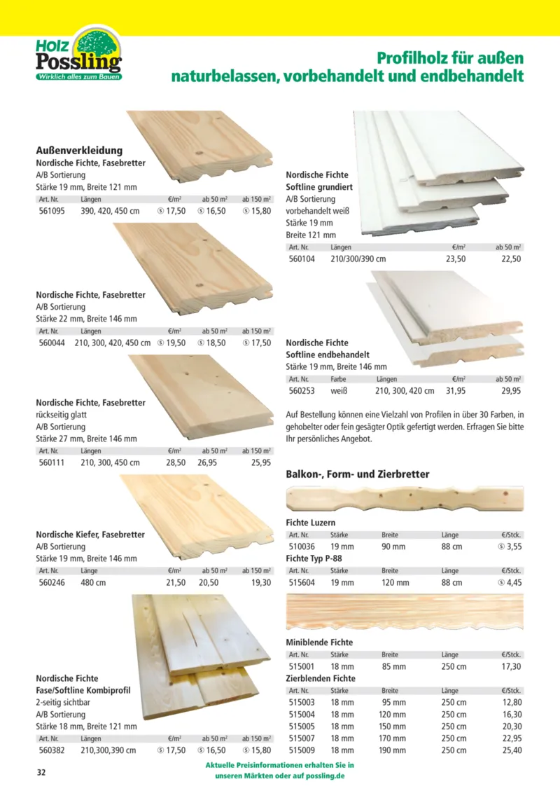 Holz Possling Prospekt vom 01.04.2026, Seite 32