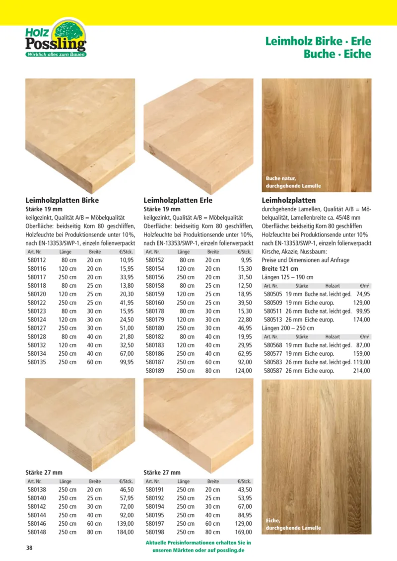 Holz Possling Prospekt vom 01.04.2026, Seite 38