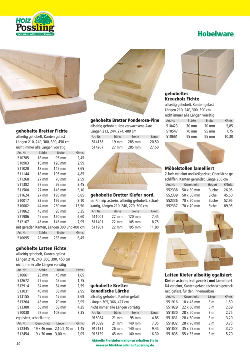 Holz Possling Prospekt vom 01.04.2026, Seite 40