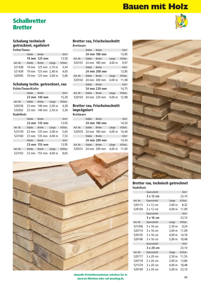 Holz Possling Prospekt vom 01.04.2026, Seite 61