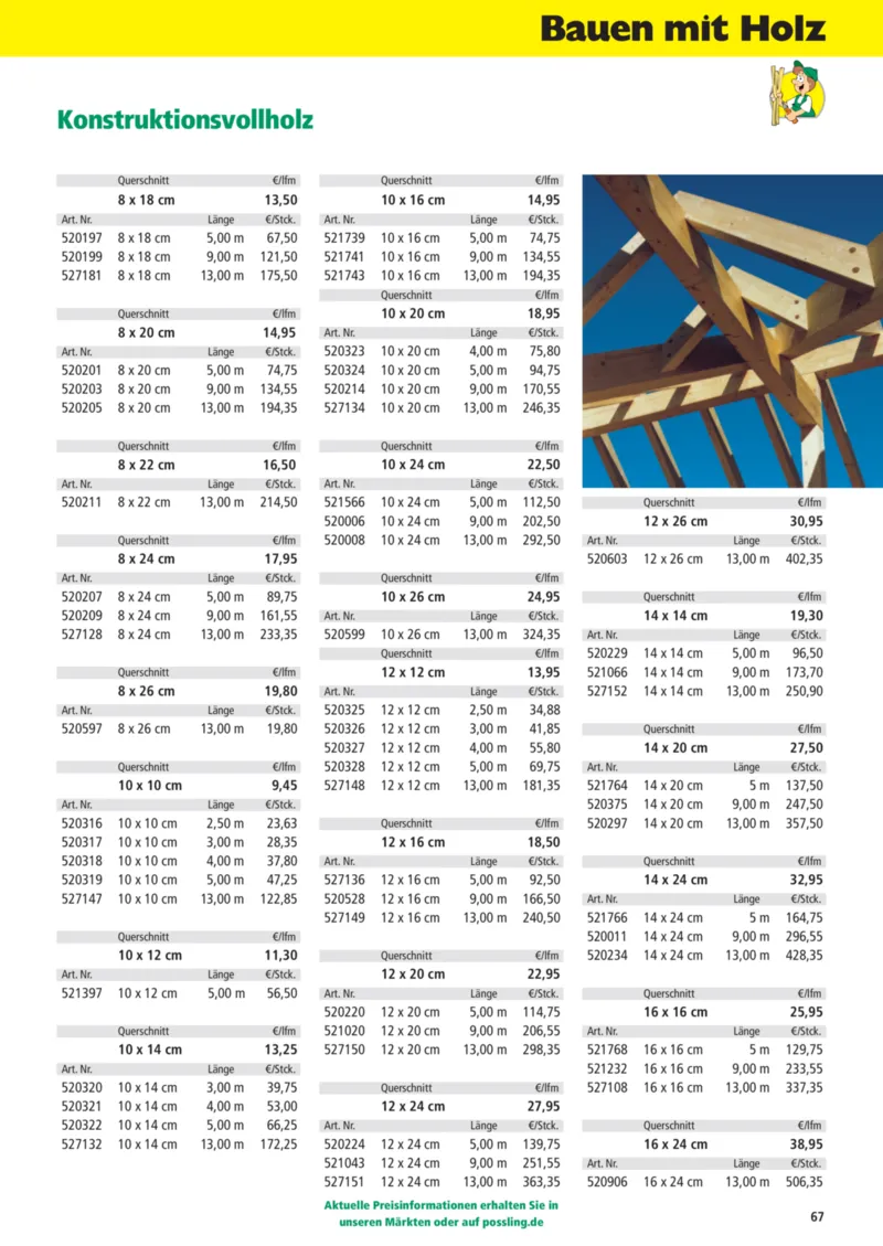 Holz Possling Prospekt vom 01.04.2026, Seite 67