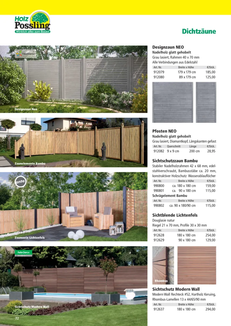Holz Possling Prospekt vom 01.04.2026, Seite 72