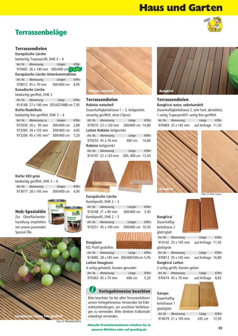 Holz Possling Prospekt vom 01.04.2026, Seite 89