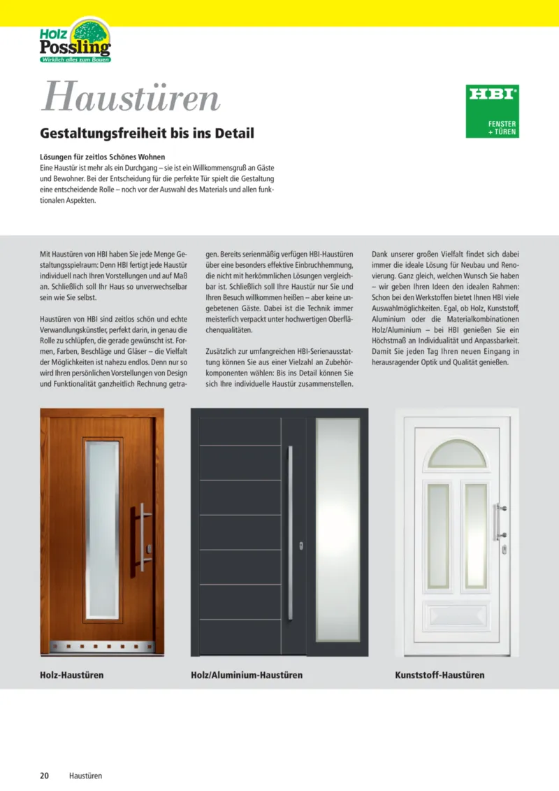Holz Possling Prospekt vom 11.05.2026, Seite 20