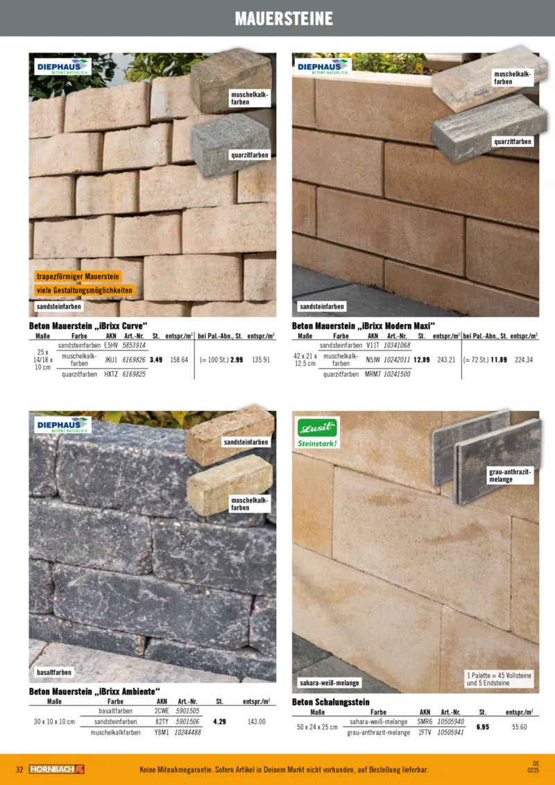 Hornbach Prospekt vom 01.01.2025, Seite 32