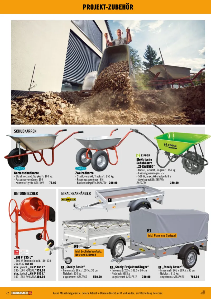 Hornbach Prospekt vom 01.01.2025, Seite 72