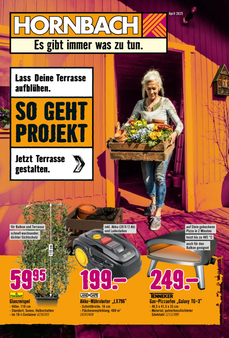 Hornbach Prospekt vom 10.04.2025, Seite 1