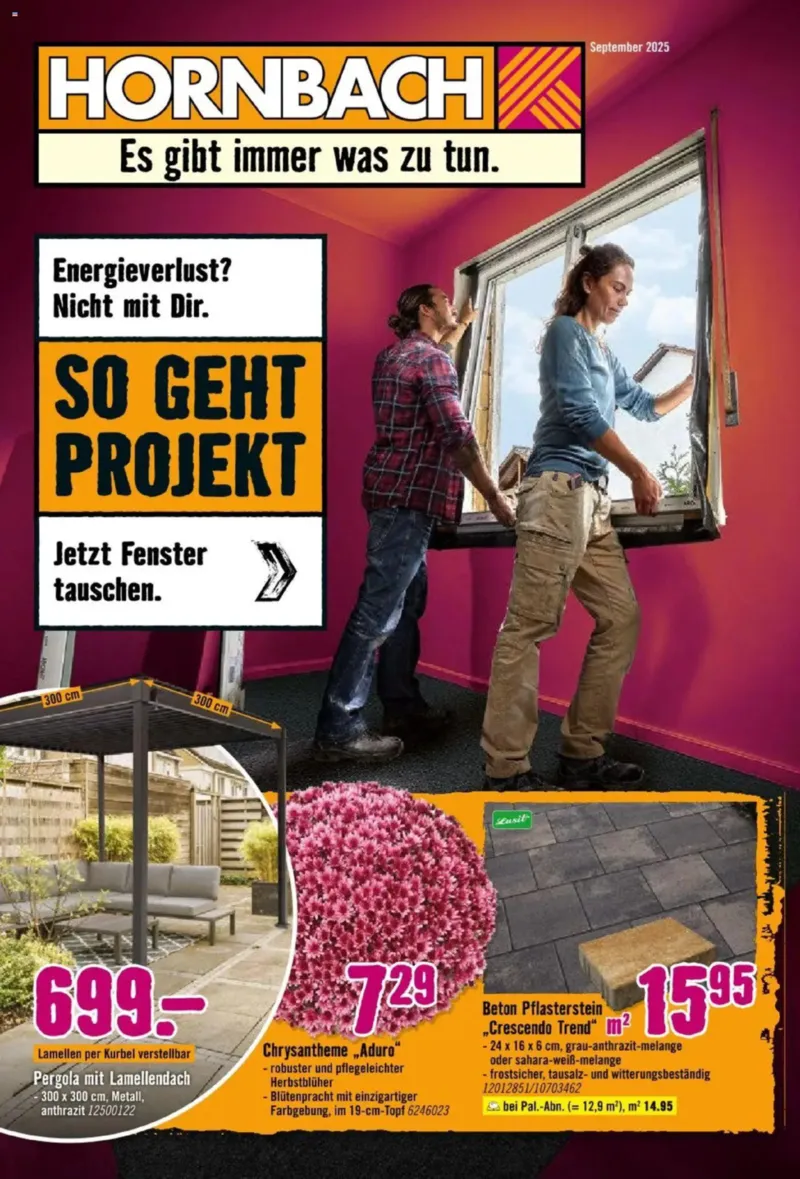 Hornbach Prospekt vom 08.09.2025, Seite 1