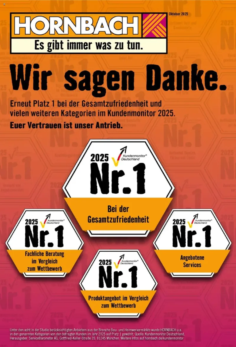 Hornbach Prospekt vom 04.10.2025, Seite 1