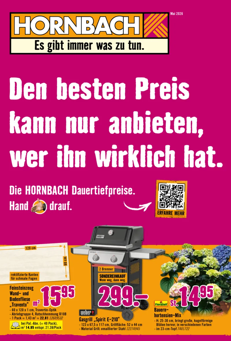 Hornbach Prospekt vom 09.05.2026, Seite 1