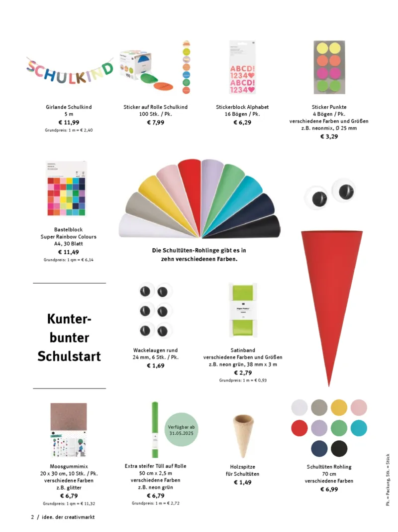 idee. der creativmarkt Prospekt vom 21.04.2025, Seite 2