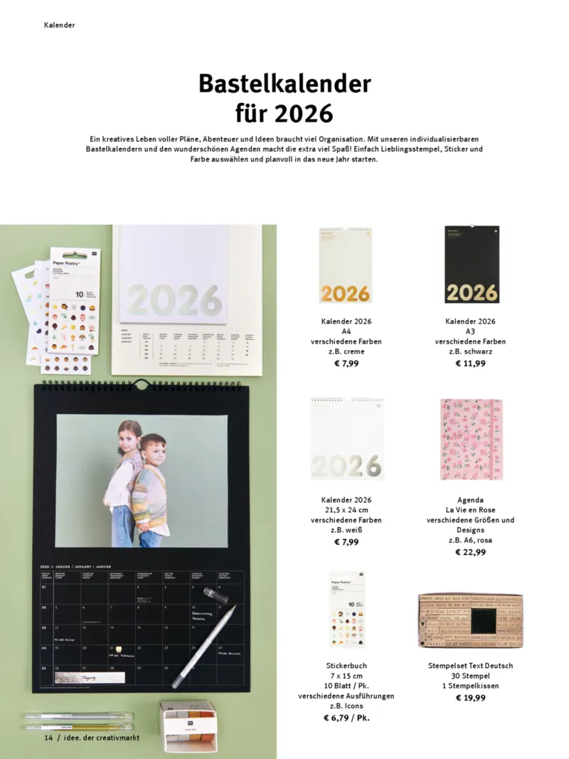 idee. der creativmarkt Prospekt vom 24.11.2025, Seite 14