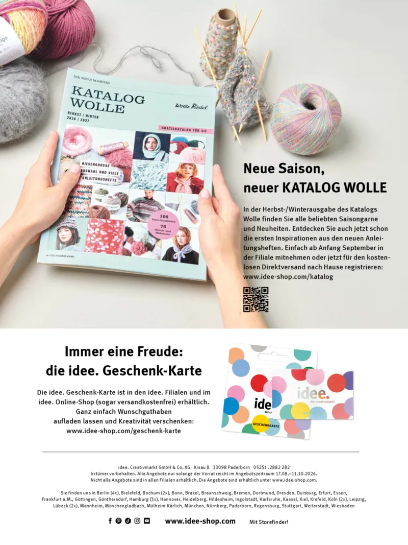 idee. der creativmarkt Prospekt vom 17.08.2026, Seite 16
