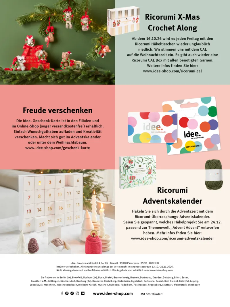 idee. der creativmarkt Prospekt vom 12.10.2026, Seite 16