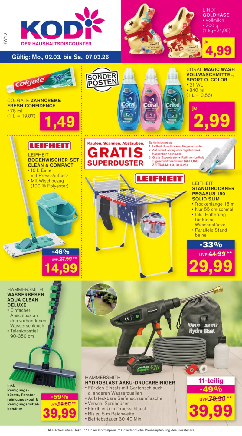 KODi Prospekt vom 02.03.2026, Seite 1