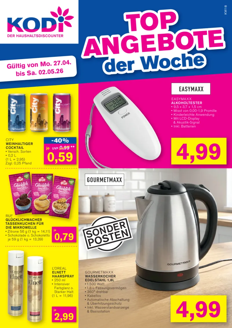 KODi Prospekt vom 27.04.2026, Seite 1