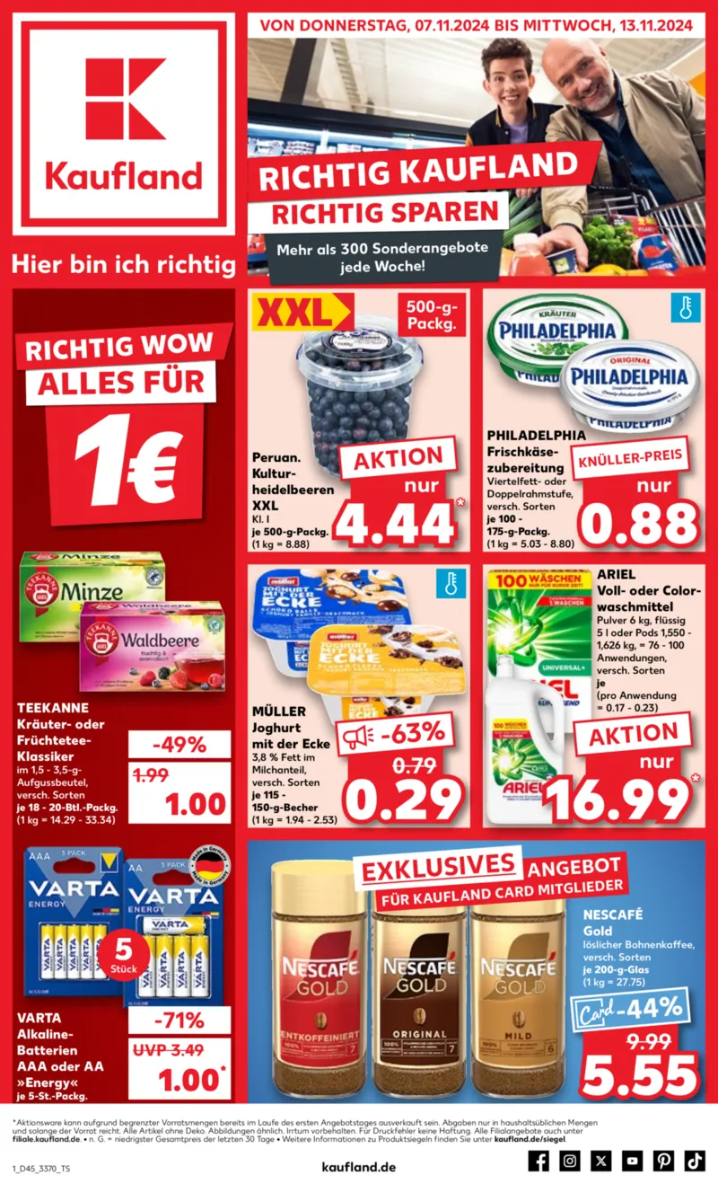 Kaufland Prospekt vom 07.11.2024, Seite 1