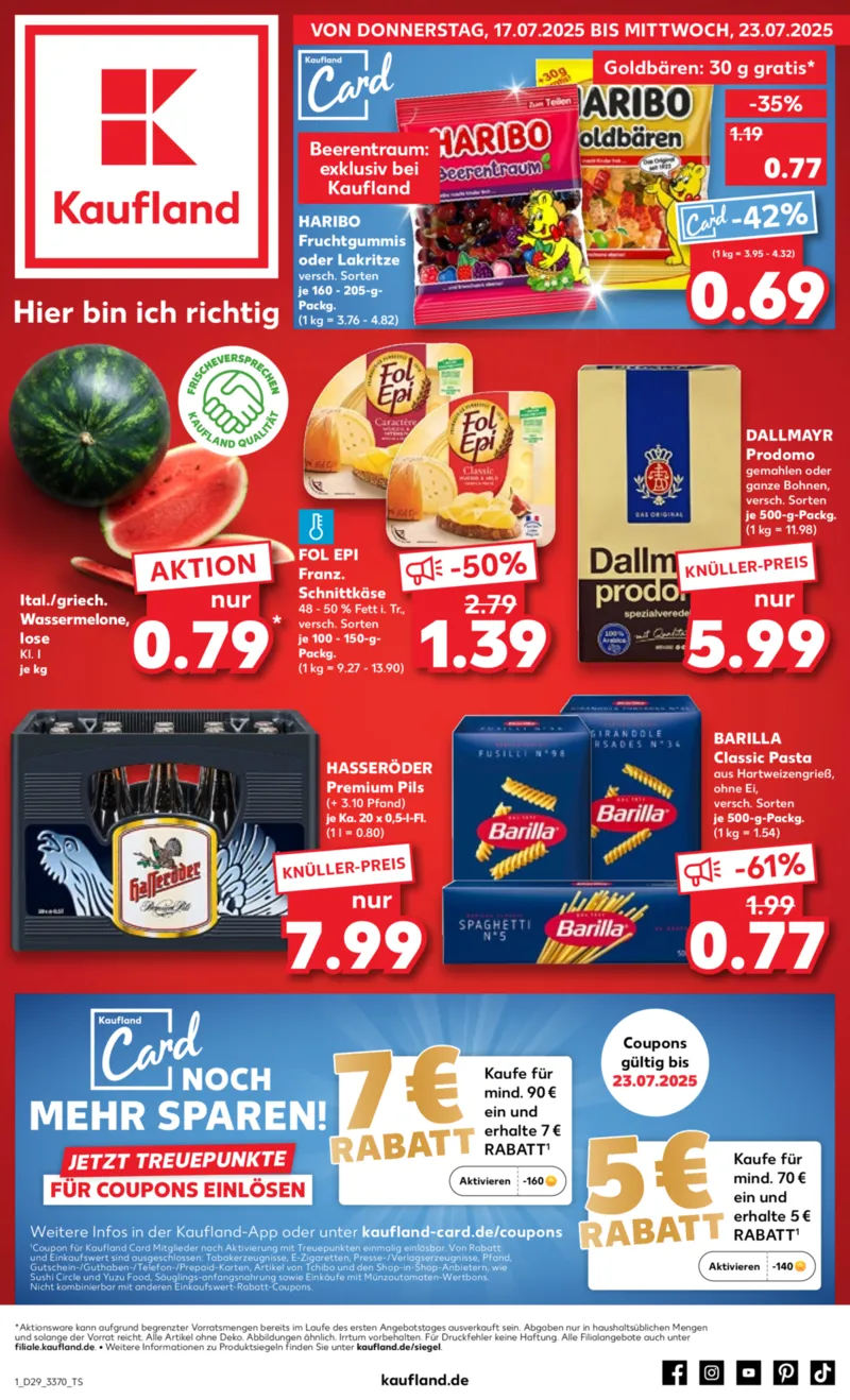 Kaufland Prospekt vom 17.07.2025, Seite 1