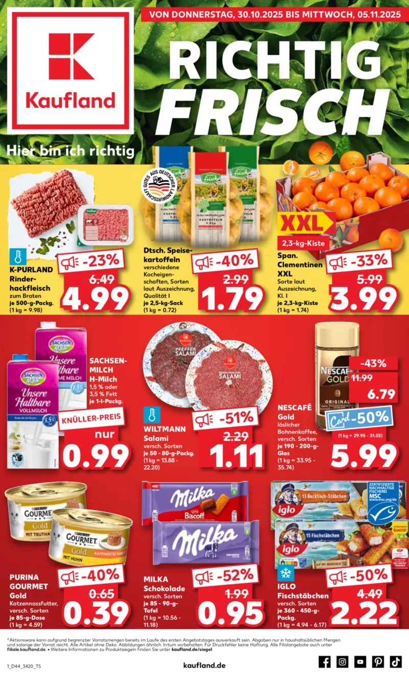 Kaufland Prospekt vom 30.10.2025, Seite 1