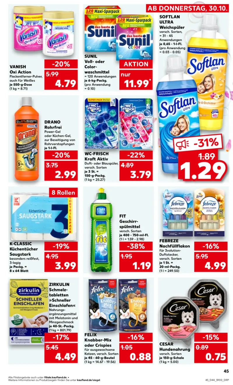 Kaufland Prospekt vom 30.10.2025, Seite 45