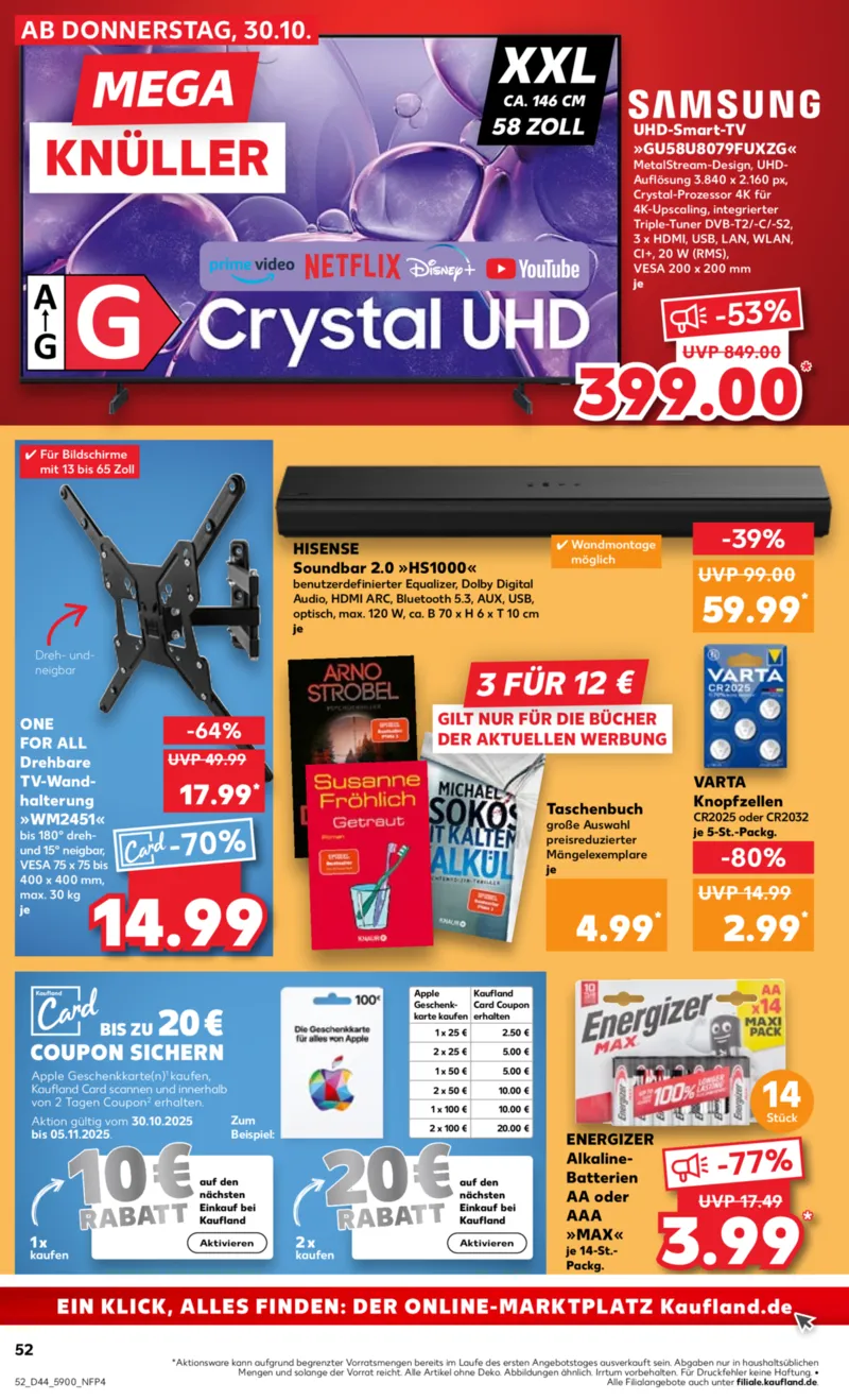 Kaufland Prospekt vom 30.10.2025, Seite 52