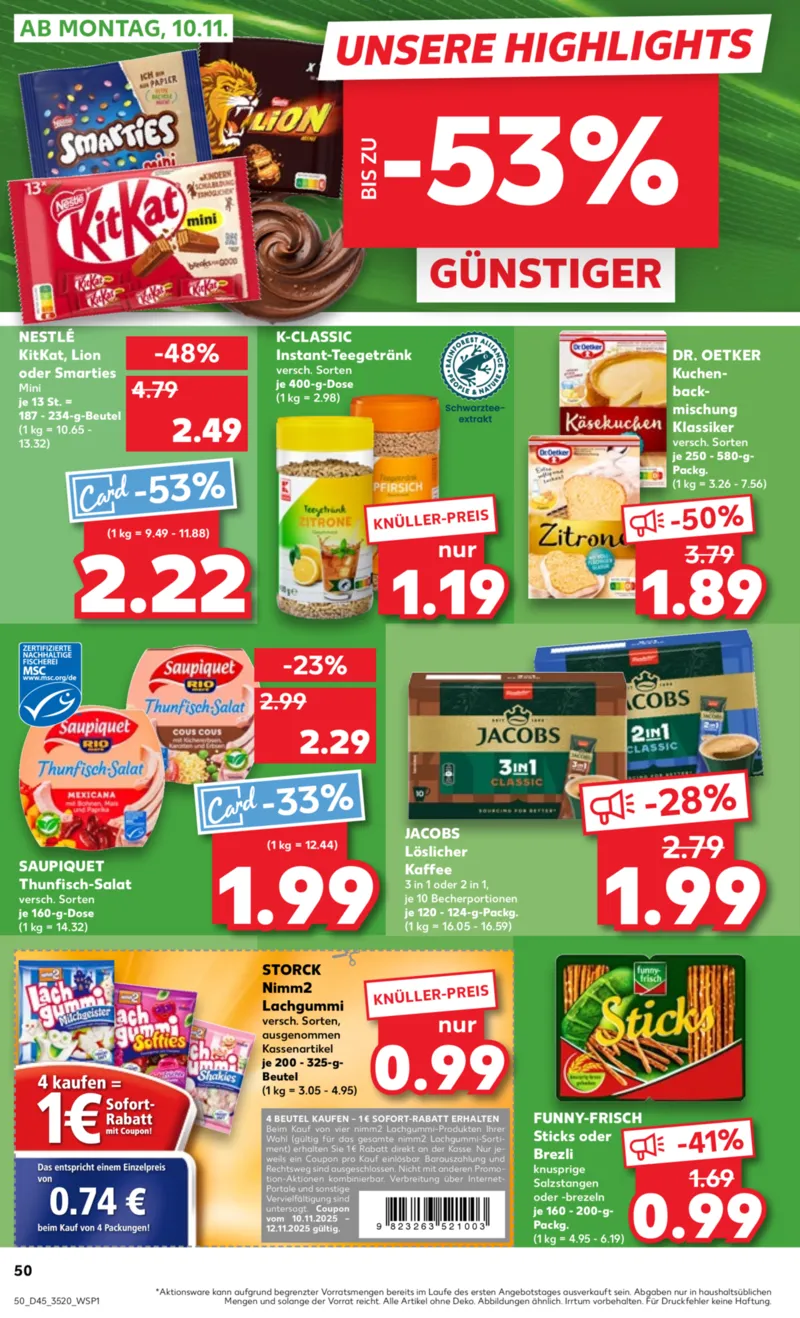 Kaufland Prospekt vom 06.11.2025, Seite 50