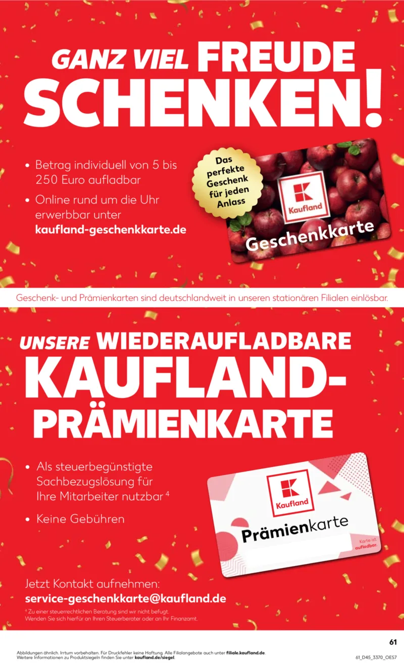 Kaufland Prospekt vom 06.11.2025, Seite 61