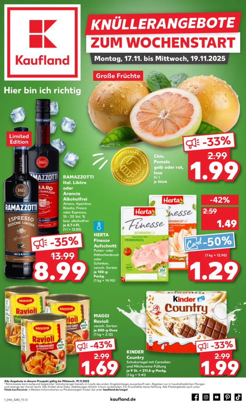 Kaufland Prospekt vom 16.11.2025, Seite 1
