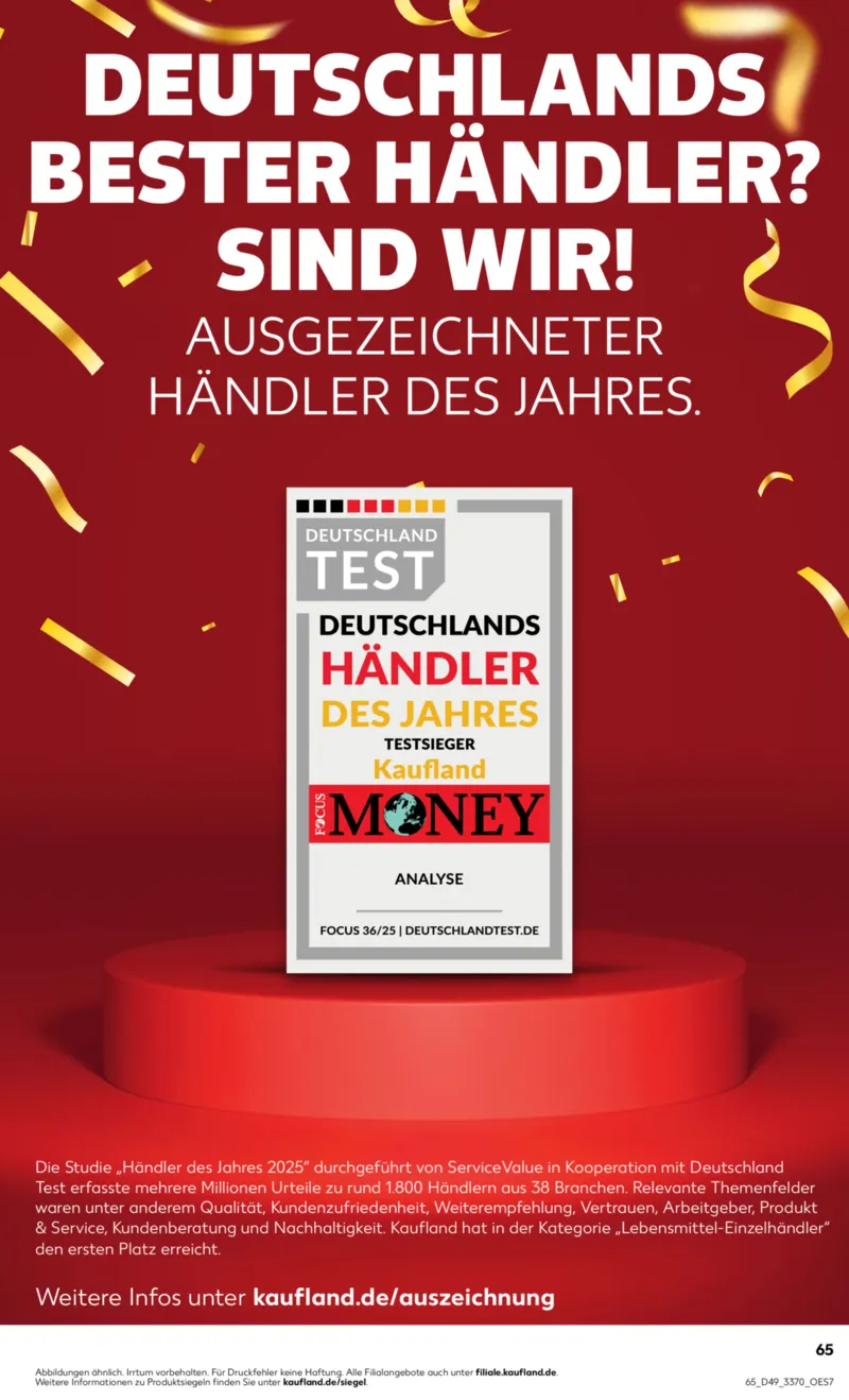 Kaufland Prospekt vom 07.12.2025, Seite 65