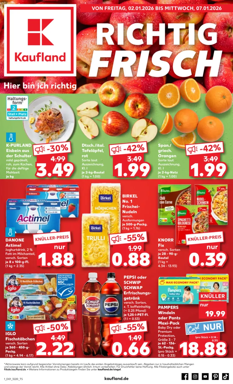 Kaufland Prospekt vom 02.01.2026, Seite 1