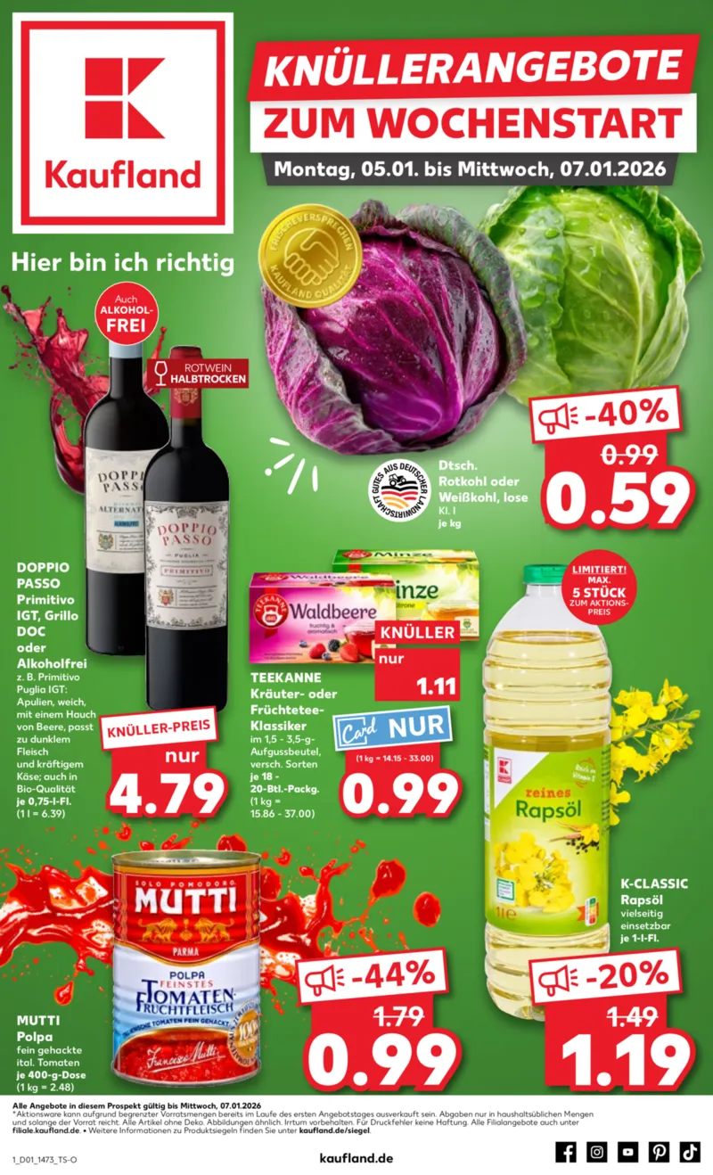 Kaufland Prospekt vom 05.01.2026, Seite 1