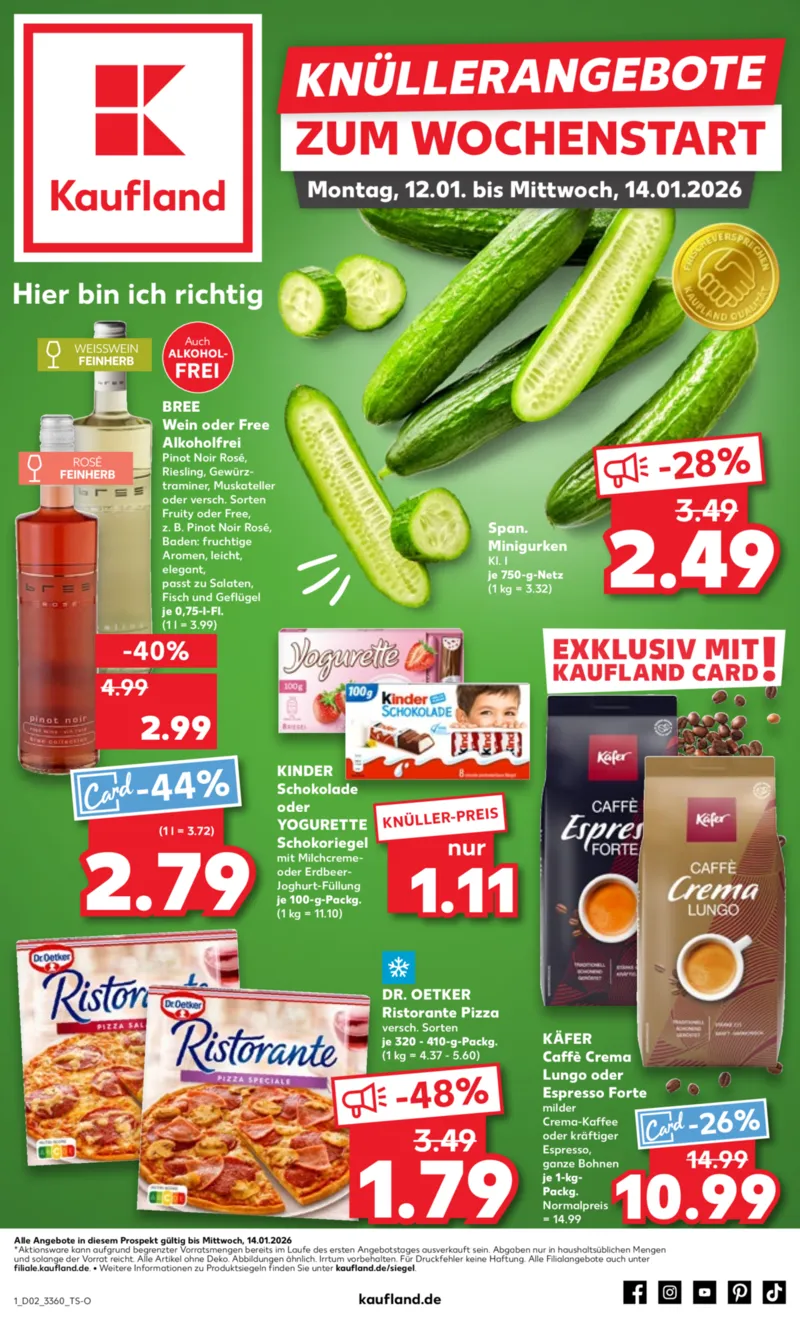 Kaufland Prospekt vom 11.01.2026, Seite 1