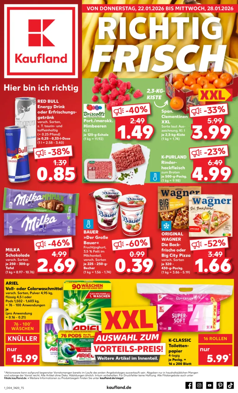 Kaufland Prospekt vom 22.01.2026, Seite 1