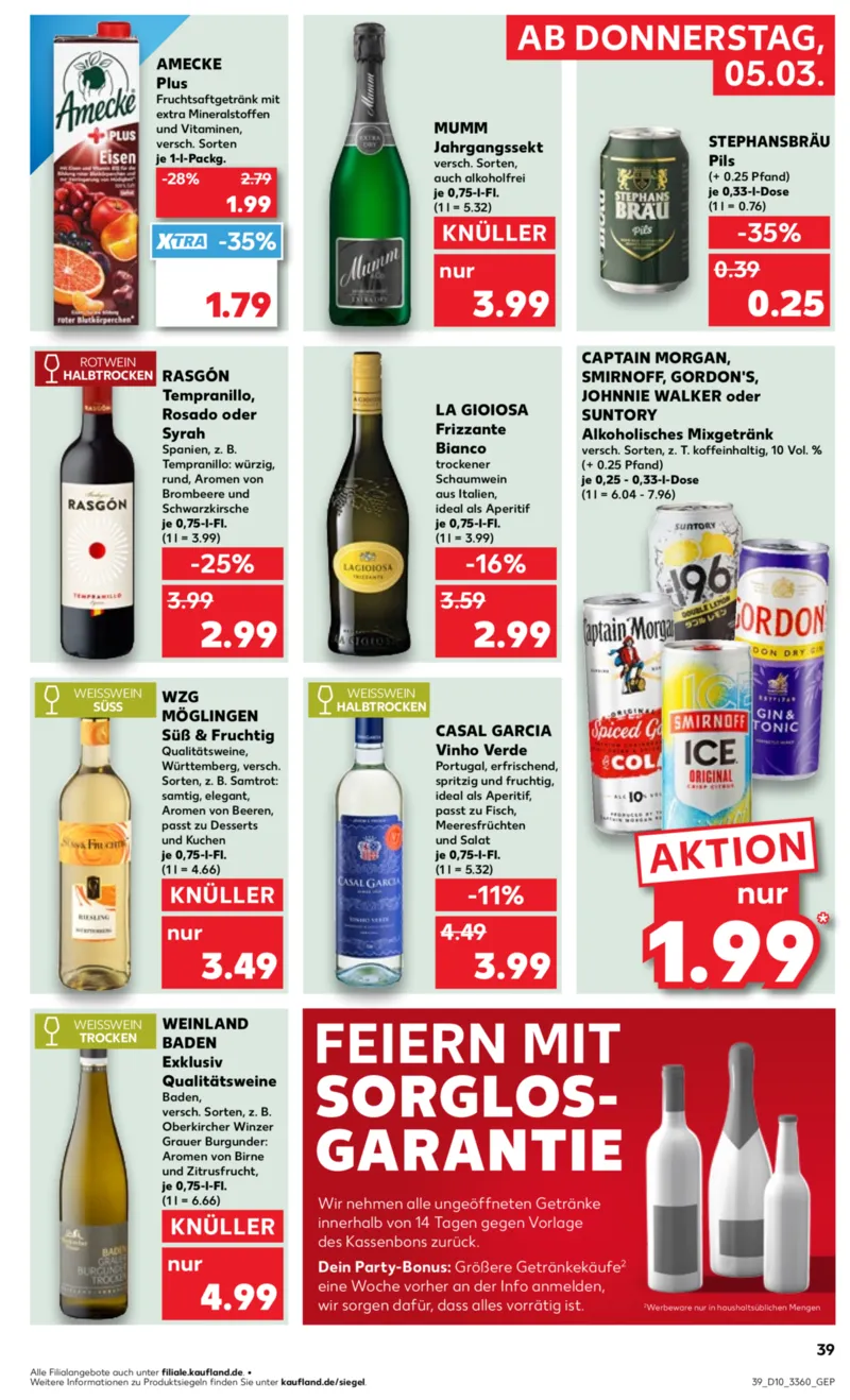 Kaufland Prospekt vom 05.03.2026, Seite 39