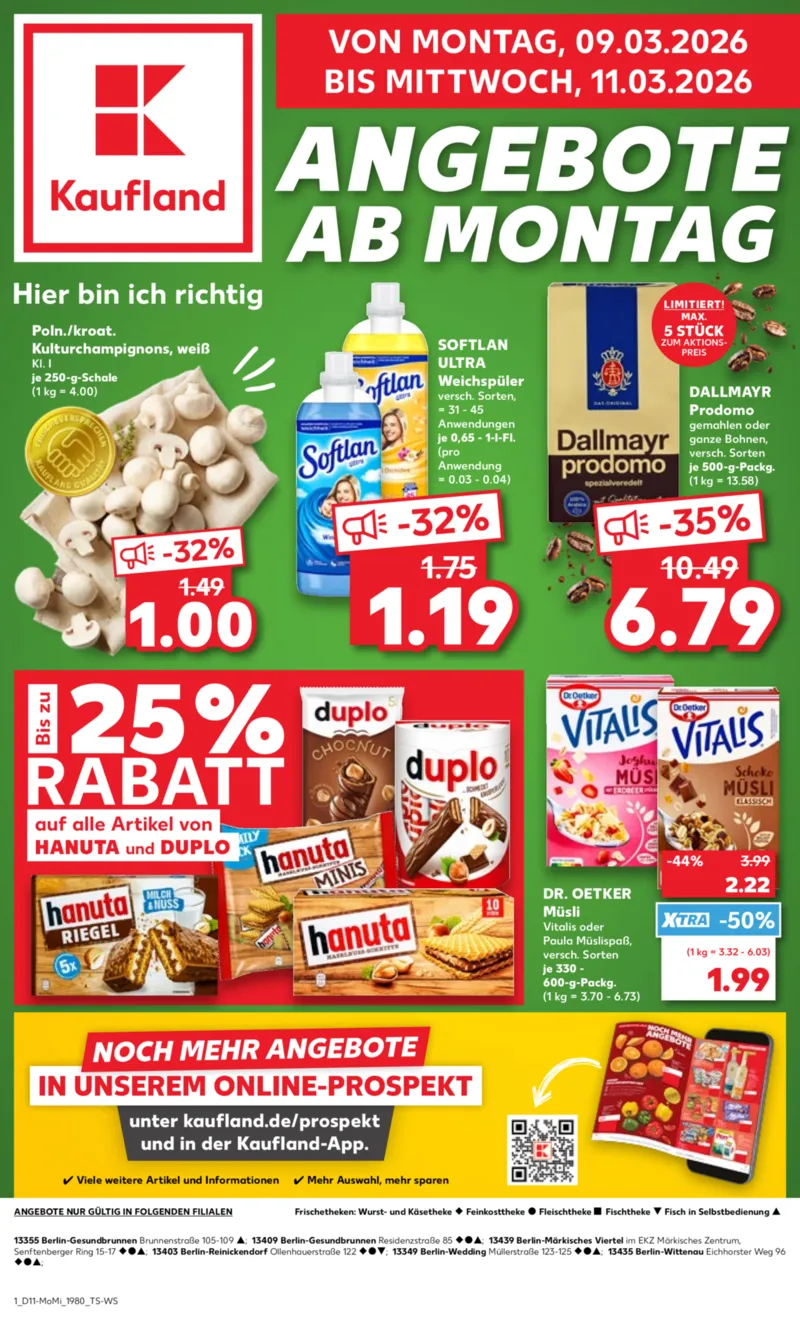 Kaufland Prospekt vom 09.03.2026, Seite 1