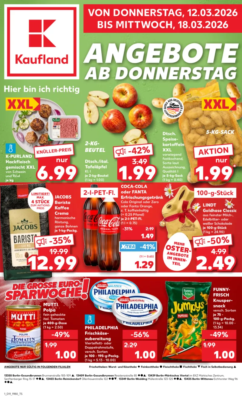 Kaufland Prospekt vom 12.03.2026, Seite 1