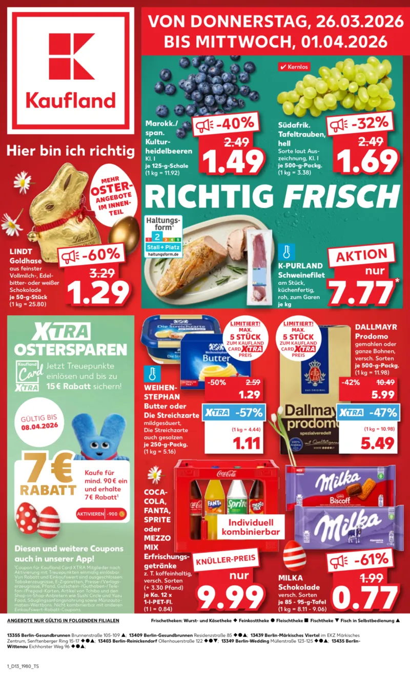 Kaufland Prospekt vom 26.03.2026, Seite 1
