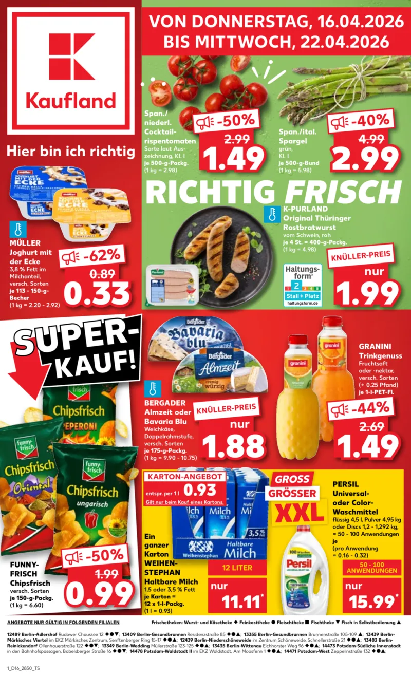Kaufland Prospekt vom 16.04.2026, Seite 1