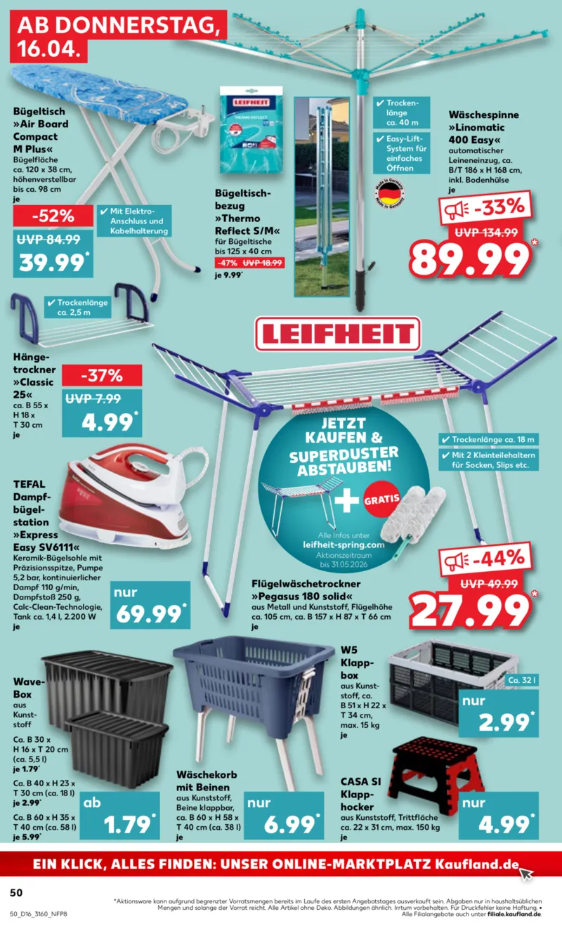 Kaufland Prospekt vom 16.04.2026, Seite 50
