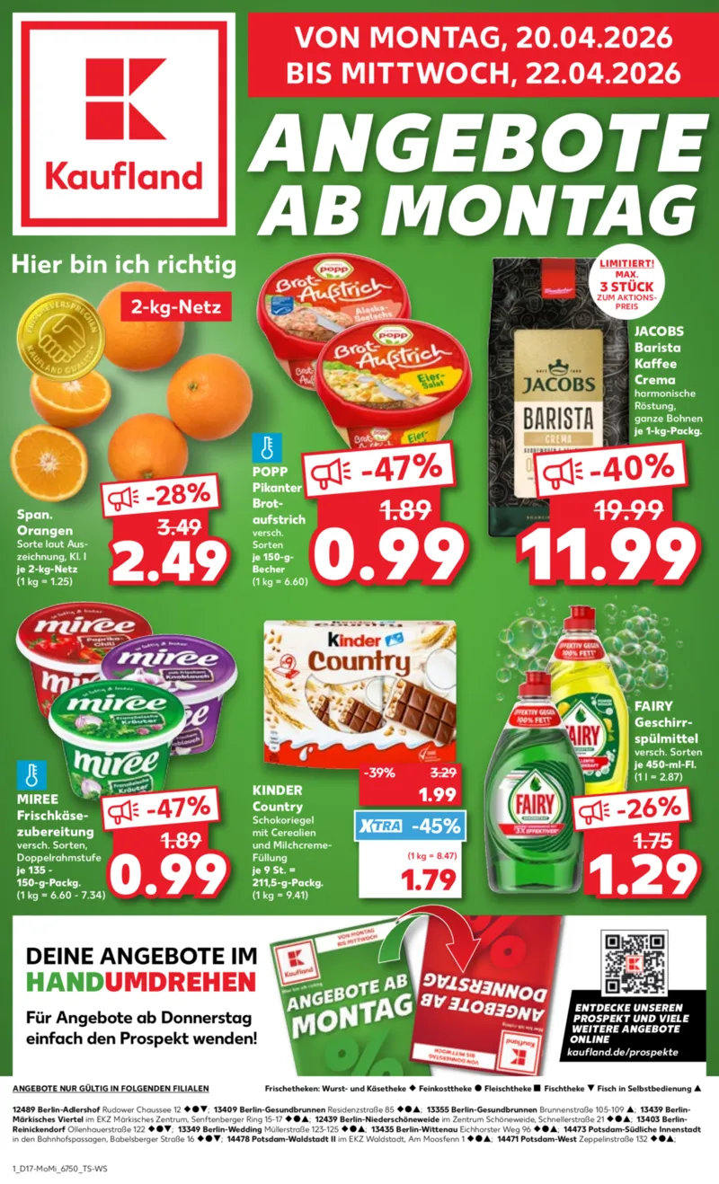 Kaufland Prospekt vom 20.04.2026, Seite 1