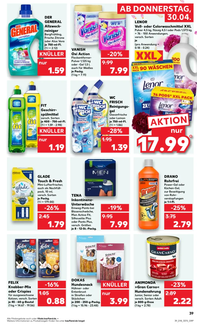 Kaufland Prospekt vom 30.04.2026, Seite 39
