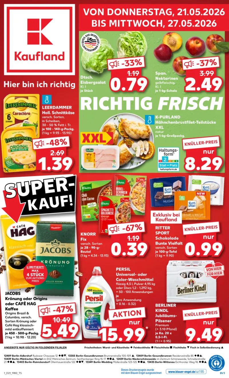 Kaufland Prospekt vom 21.05.2026, Seite 1